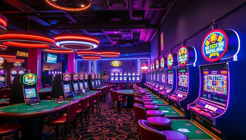 fb777 VIP Club scene with elegant cards and dark teal lighting